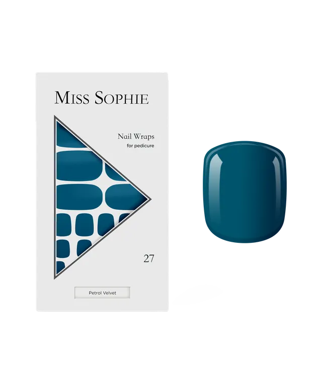 miss-sophie-petrol-velvet-pedicure-nagelfolien image 1