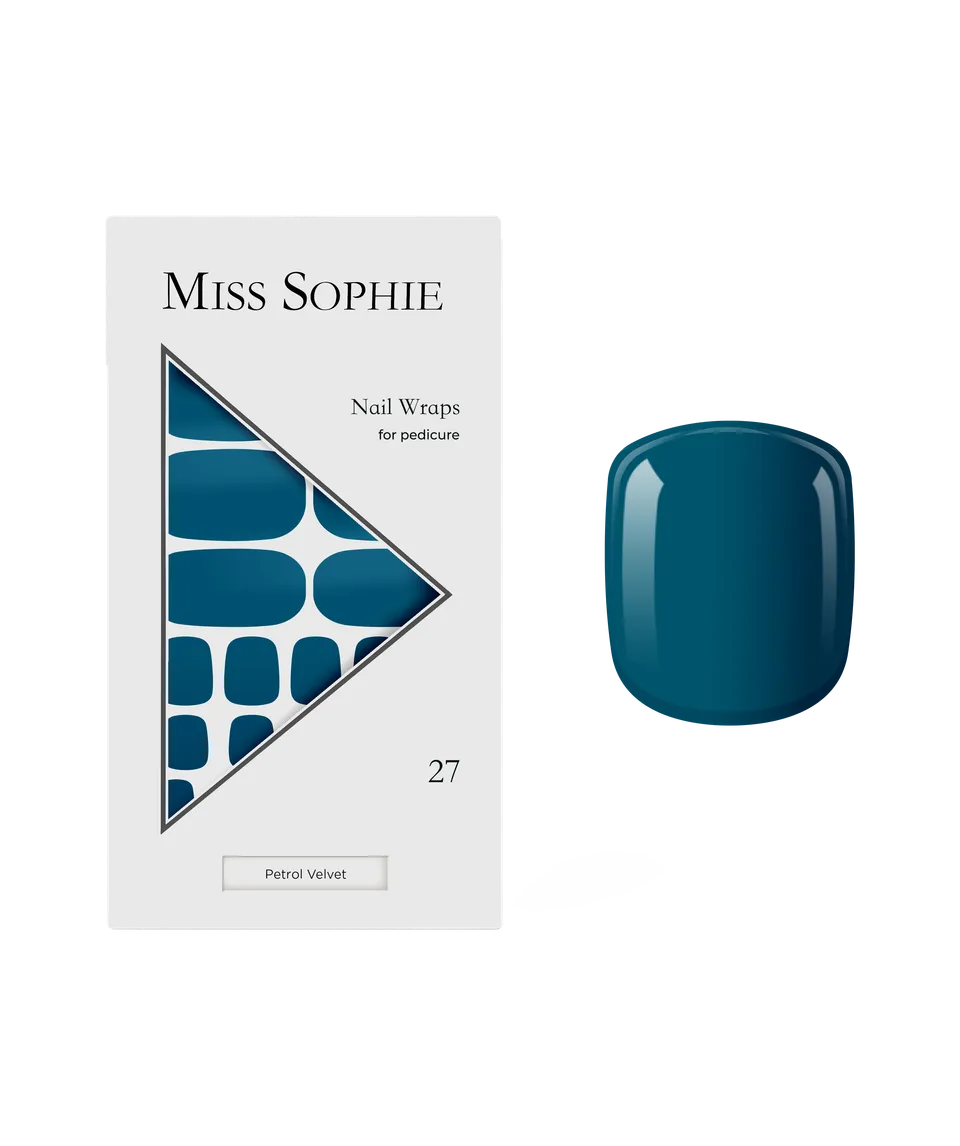 miss-sophie-petrol-velvet-pedicure-nagelfolien image 1