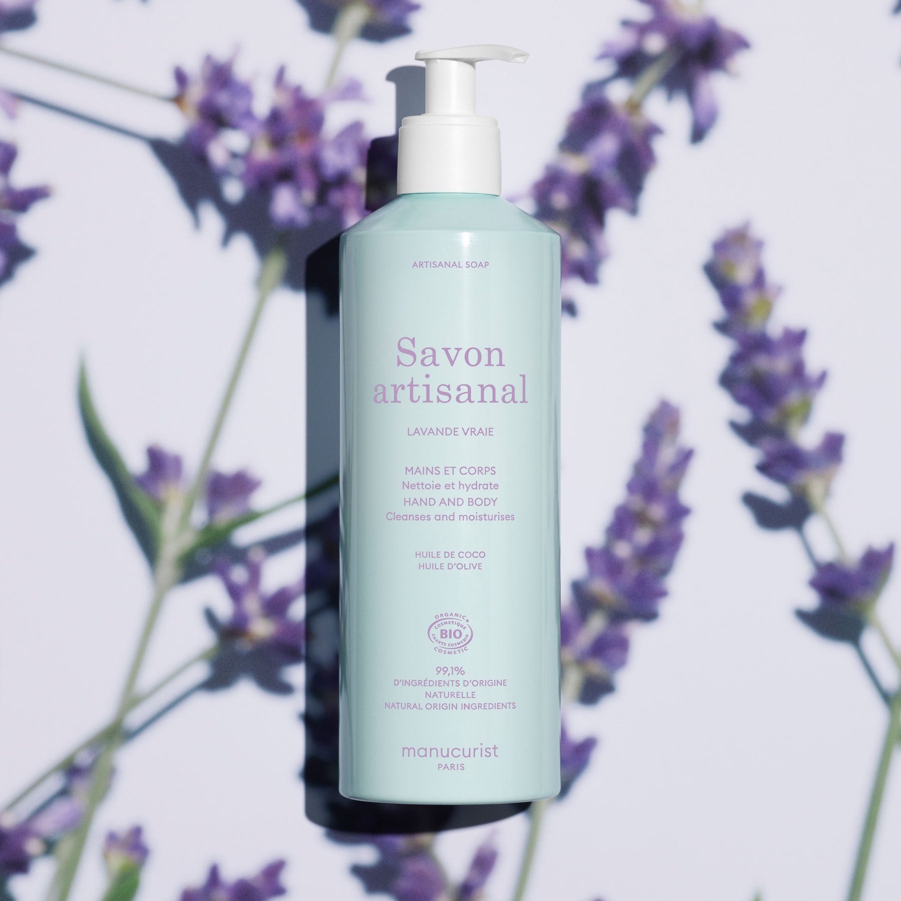 manucurist-handseife-echter-lavendel-cosmos-organic-500-ml image 1