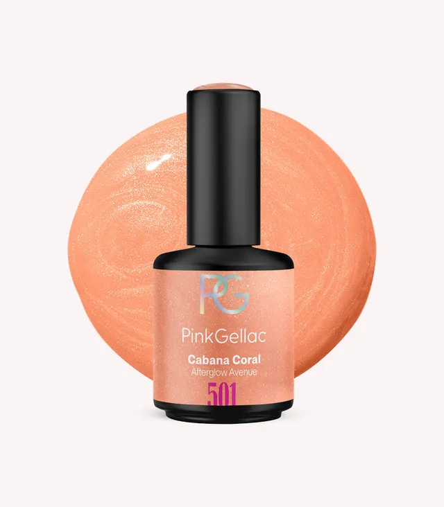pink-gellac-501-cabana-coral-gel-nagellack-pfirsich-koralle-metallic image 1