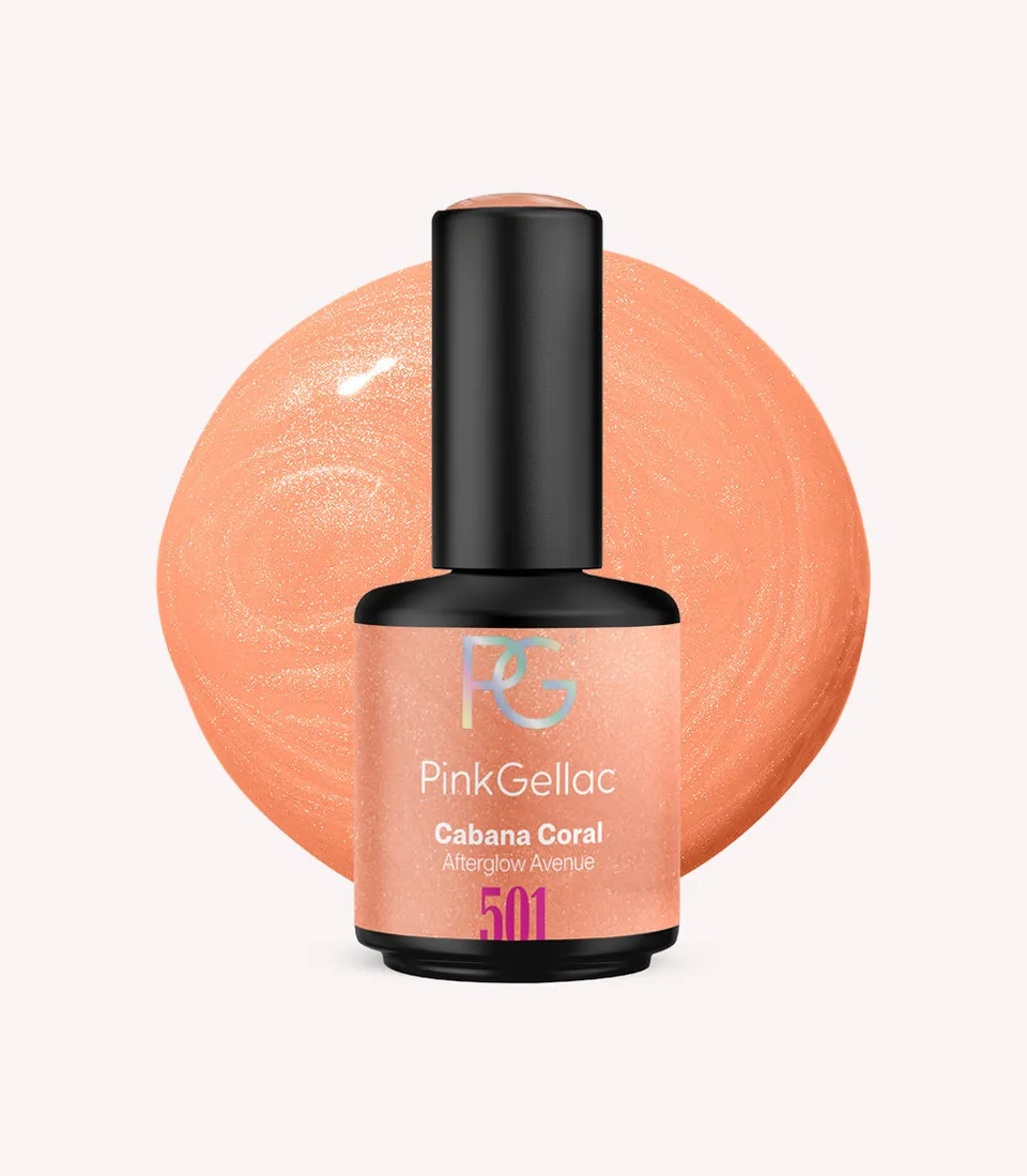 pink-gellac-501-cabana-coral-gel-nagellack-pfirsich-koralle-metallic image 1