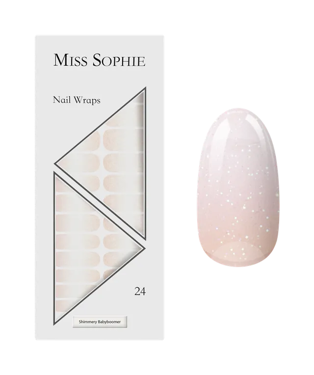 miss-sophie-shimmery-babyboomer-nail-wraps-ros-wei-schimmer image 1