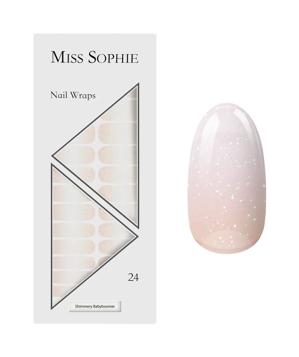 miss-sophie-shimmery-babyboomer-nail-wraps-ros-wei-schimmer image 1