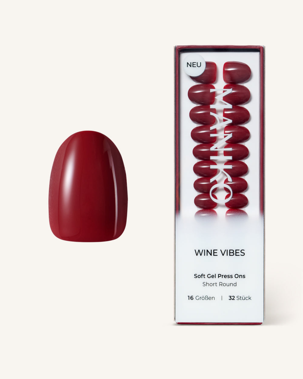 maniko-wine-vibes-soft-gel-press-ons-short-round image 1
