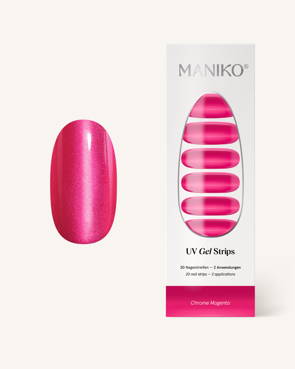 maniko-chrome-magenta-uv-uv-gel-strips-chrome image 1