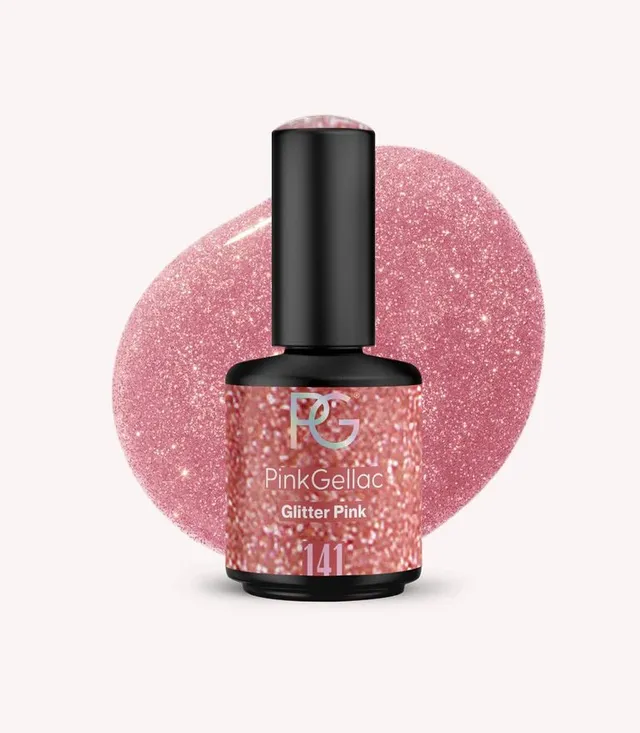 pink-gellac-141-glitter-pink-gel-nagellack-glitzer-rosa image 1