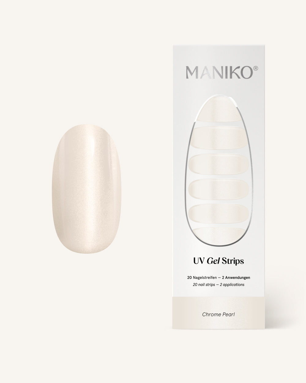 maniko-chrome-pearl-uv-gel-strips image 1