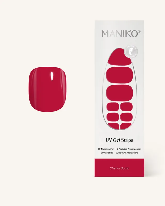 maniko-cherry-bomb-uv-pedi-uv-gel-strips-f-r-pedik-re image 1