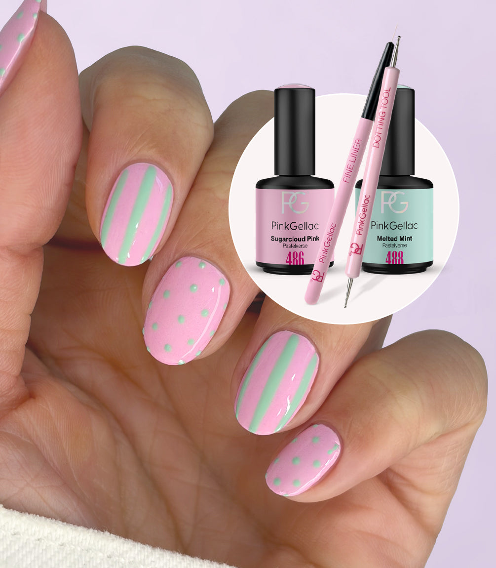 pink-gellac-sweet-spring-art-set-nail-art-farben-mit-pinsel image 1