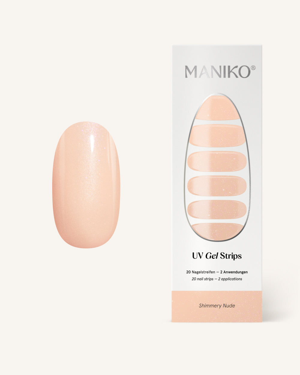 maniko-shimmery-nude-uv-gel-strips image 1