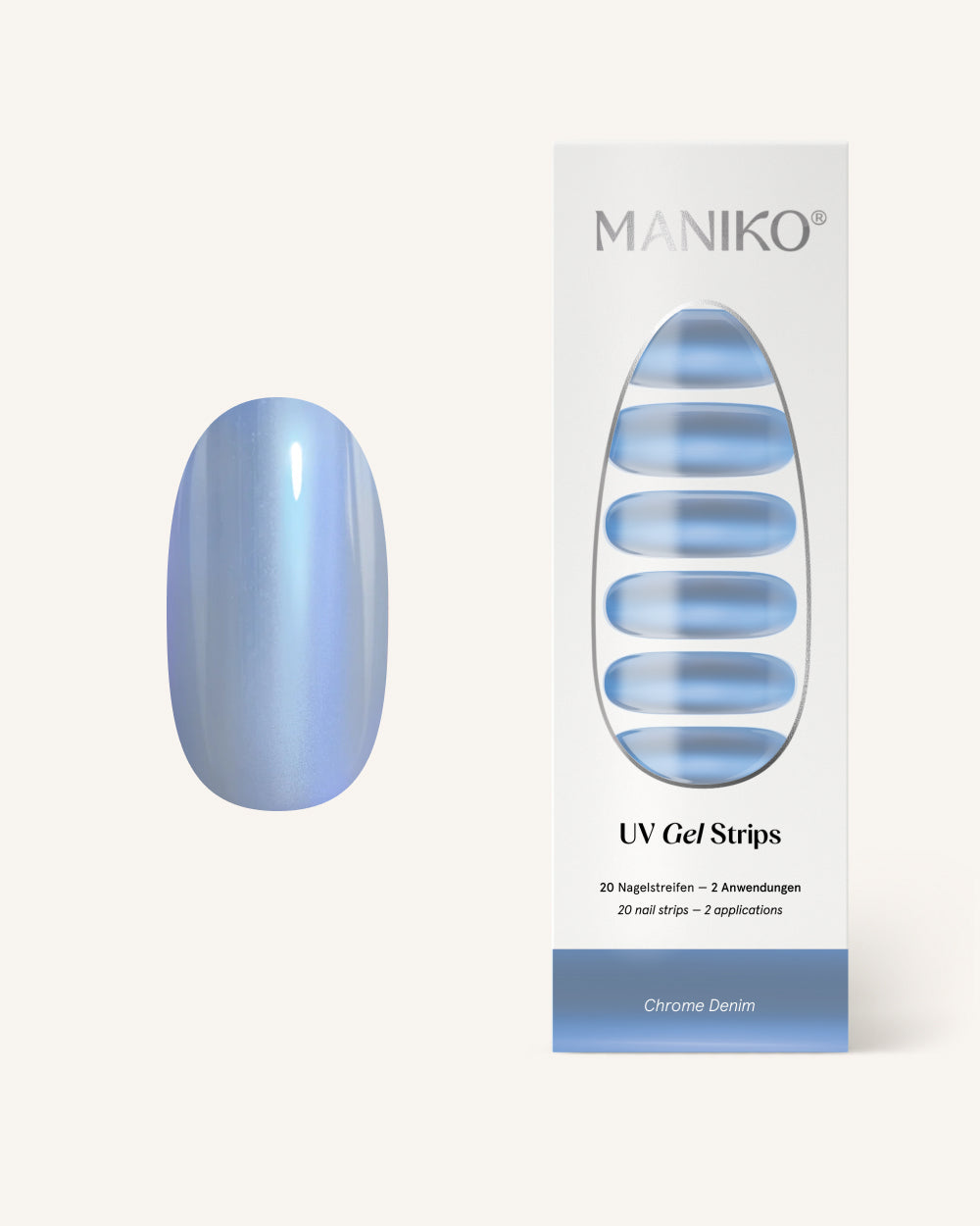 maniko-chrome-denim-uv-uv-gel-strips image 1