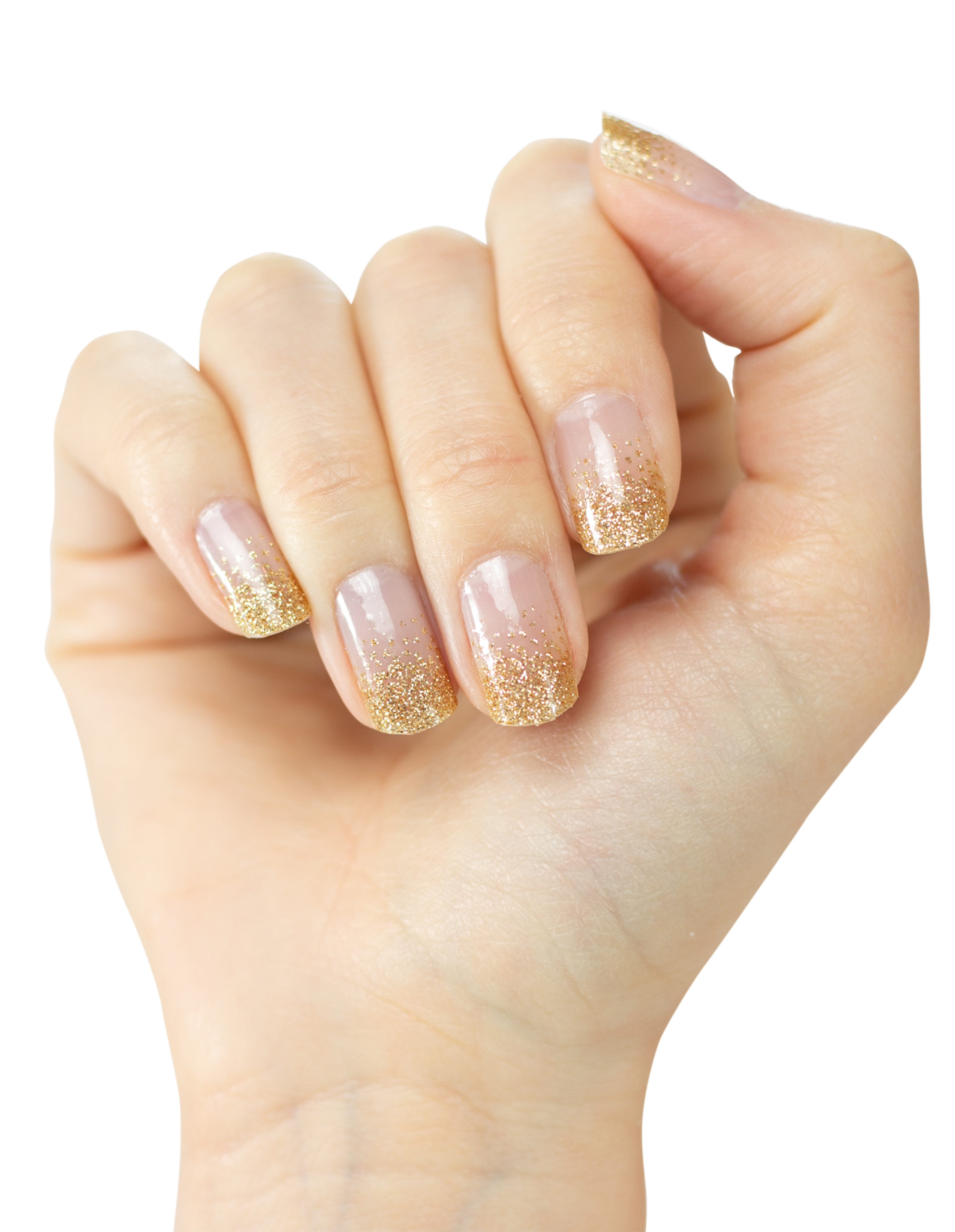 miss-sophie-golden-dust-nail-wraps-gold-glitzer-transparent image 2