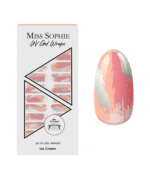 miss-sophie-ice-cream-uv-gel-nagelfolien-rosa-metallic image 1