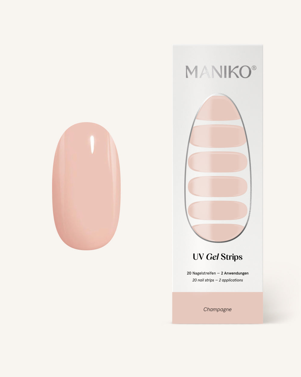 maniko-champagne-uv-gel-strips image 1