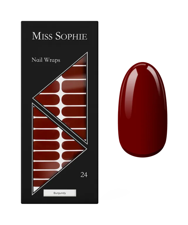miss-sophie-burgundy-nagelfolien-dunkelrot image 1