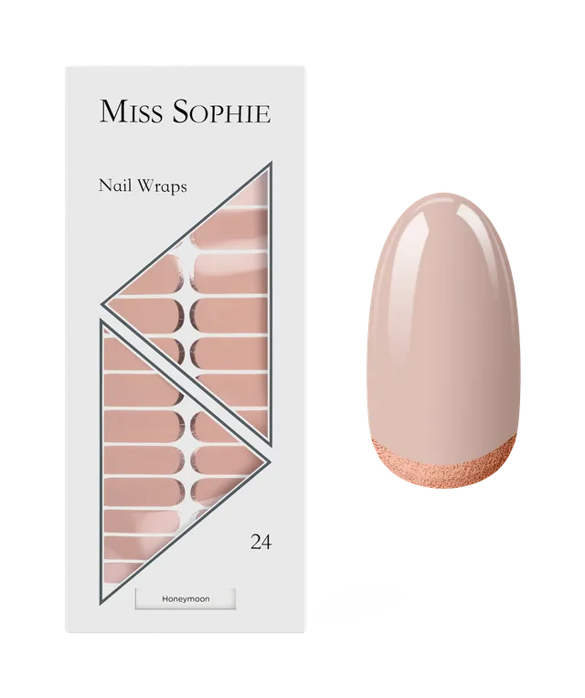 miss-sophie-honeymoon-nail-wraps-in-pudrigem-ros-mit-metallic image 1