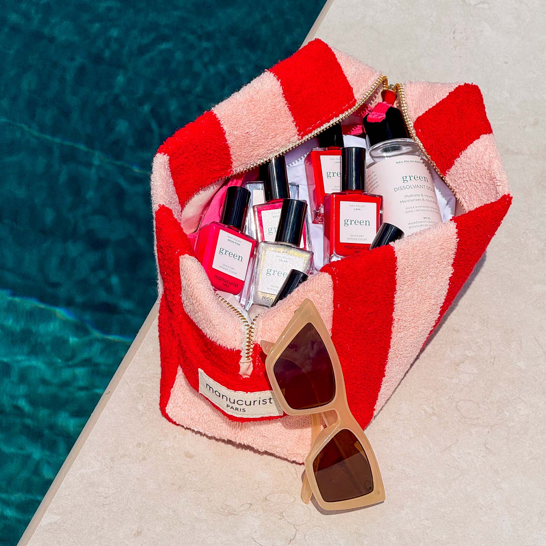 manucurist-necessaire-gestreiftes-frottee-rot-rosa image 4