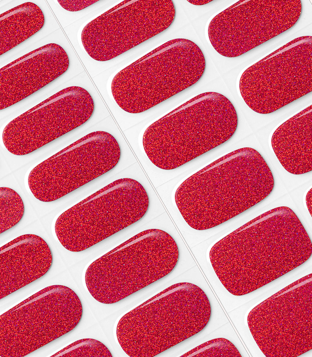 pink-gellac-036-sparkling-cherry-gel-nail-sticker-beerig-magenta-holo image 2
