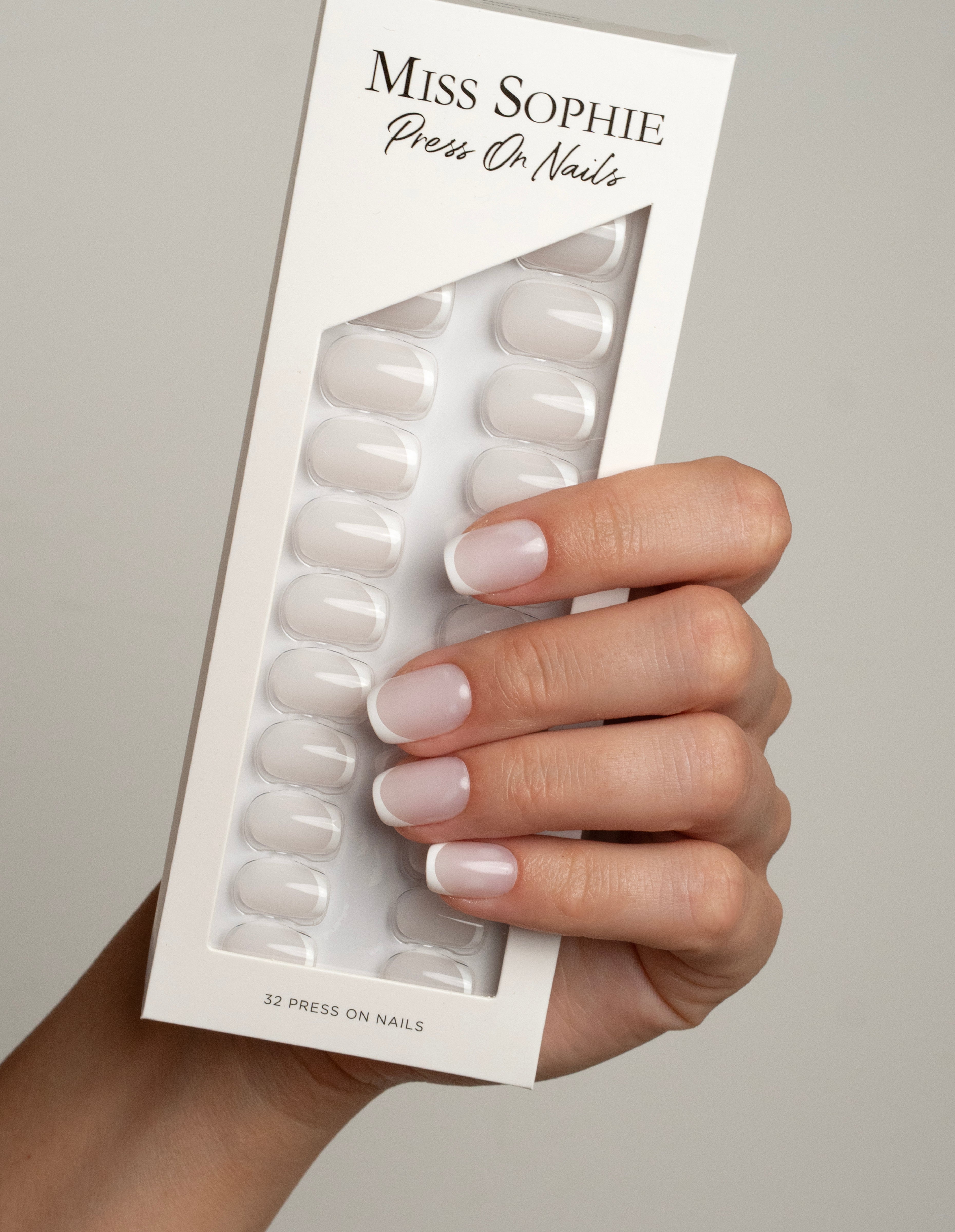 miss-sophie-milky-french-press-on-nails-short-square image 5