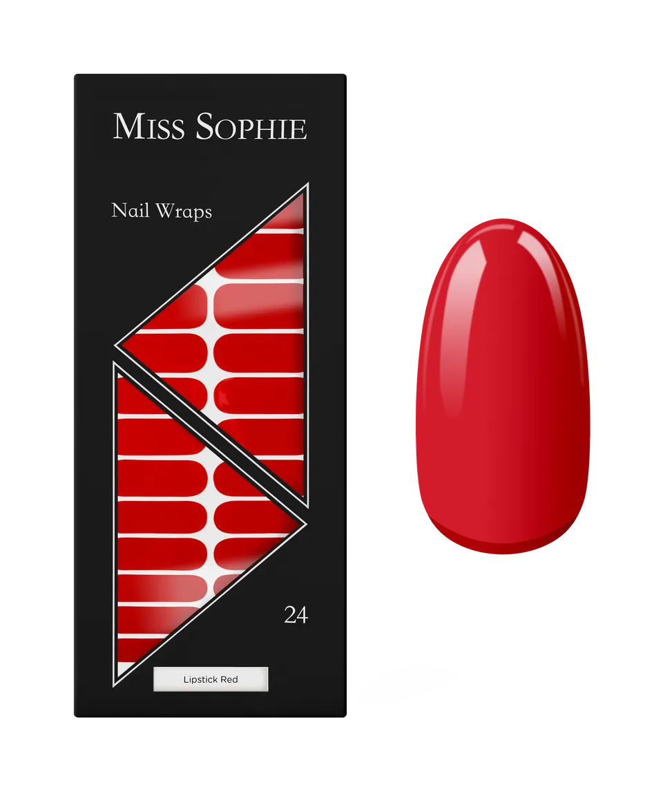 miss-sophie-lipstick-red-nail-wraps-klassisches-rot image 1