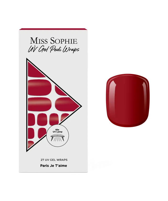 miss-sophie-paris-je-t-aime-uv-pedicure-uv-gel-folien-rot-f-r-f-sse image 1