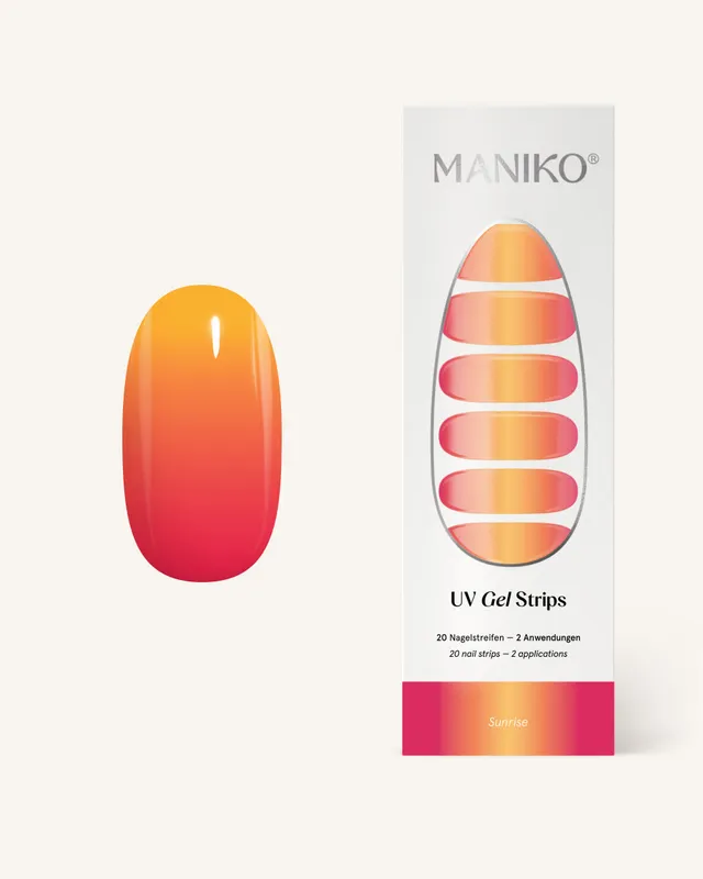 maniko-sunrise-uv-uv-gel-strips-mit-farbverlauf image 1