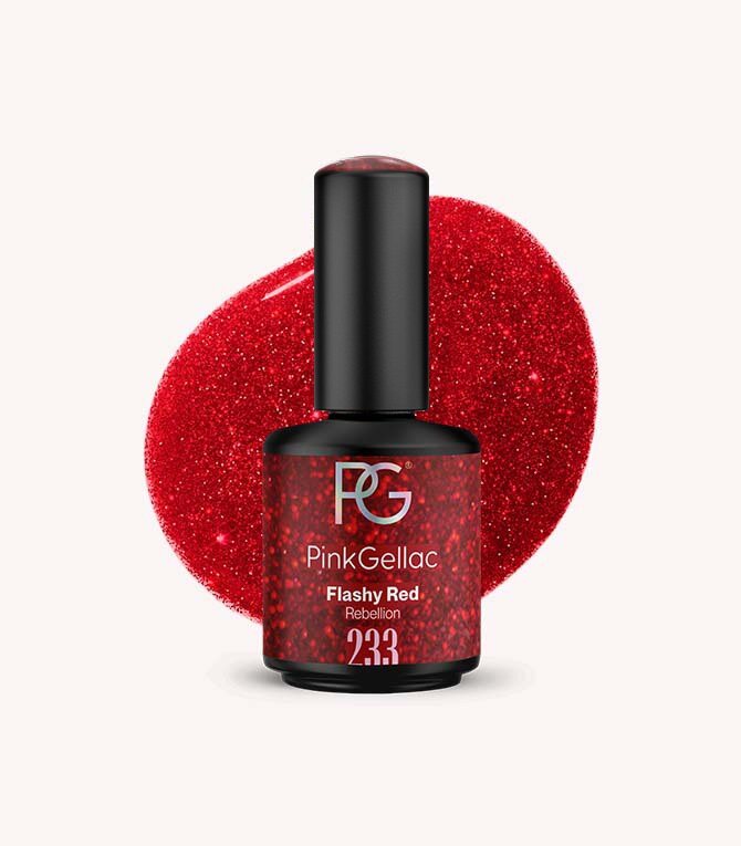 pink-gellac-233-flashy-red-roter-glitzer-gel-lack image 1