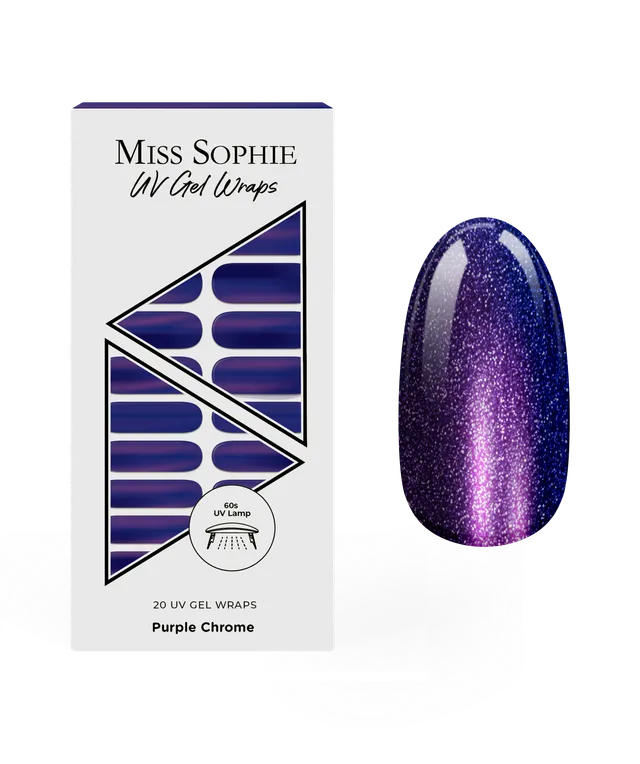 miss-sophie-purple-chrome-uv-gel-wraps image 1