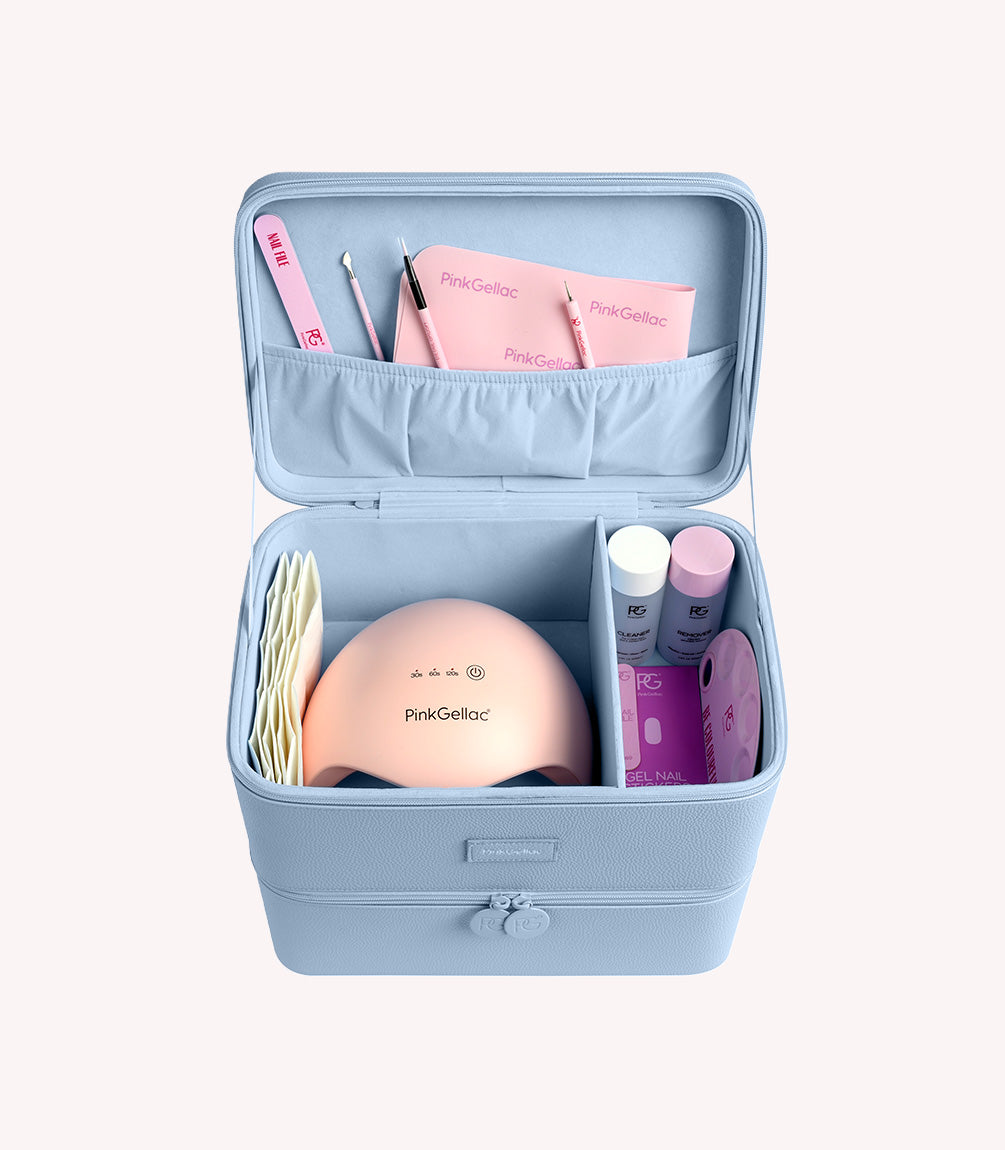 pink-gellac-premium-koffer-ice-blue-manik-re-aufbewahrung image 2