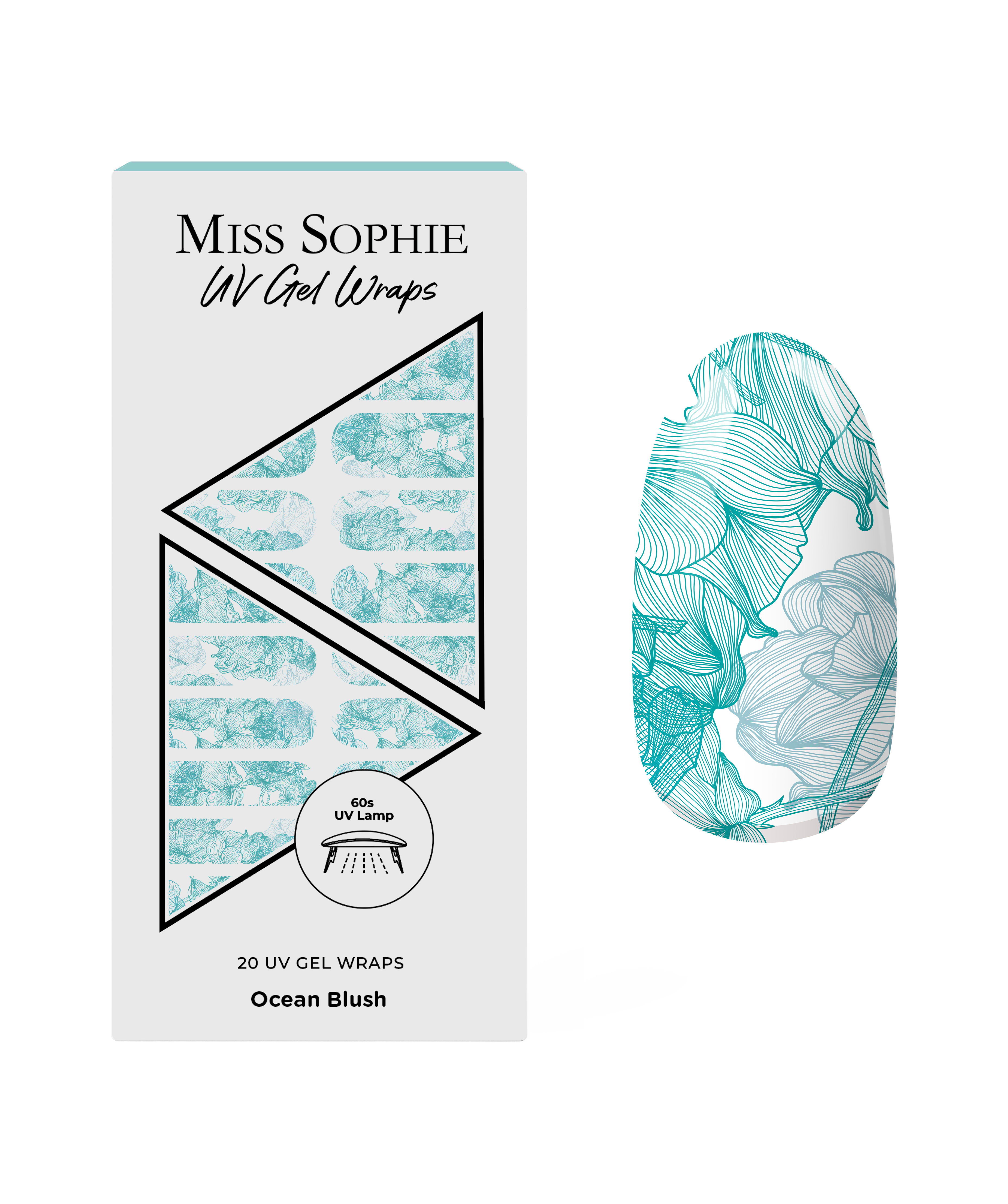 miss-sophie-ocean-blush-uv-gel-wraps-aqua-blumen-vintage image 1