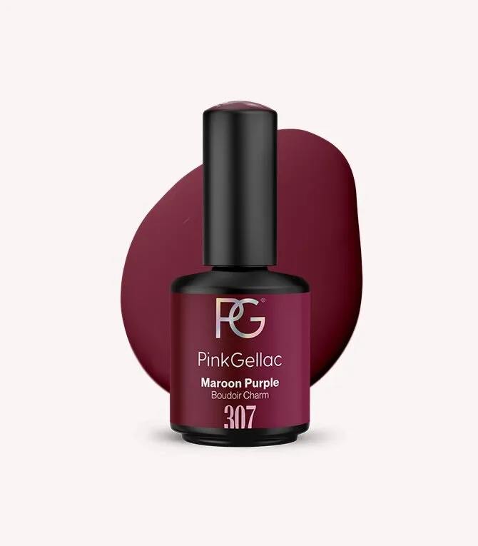 pink-gellac-307-maroon-purple-gel-nagellack-violett-creme image 1