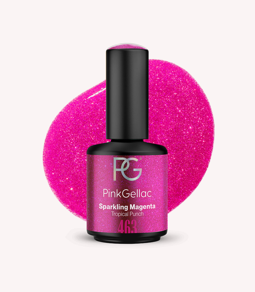 pink-gellac-463-sparkling-magenta-gel-nagellack-holografisch-glitzer image 1