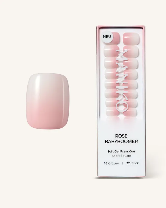 maniko-rose-babyboomer-soft-gel-press-ons-short-square image 1