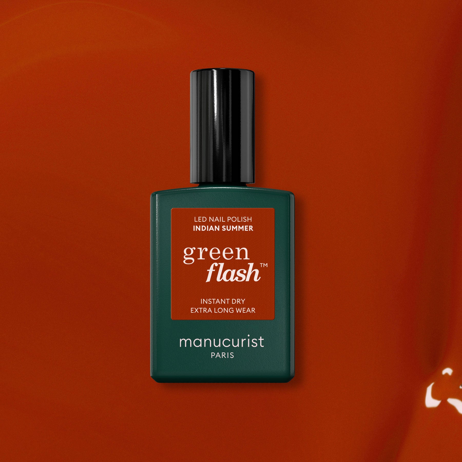 manucurist-indian-summer-green-flash-gel-nagellack-ockerrot image 1