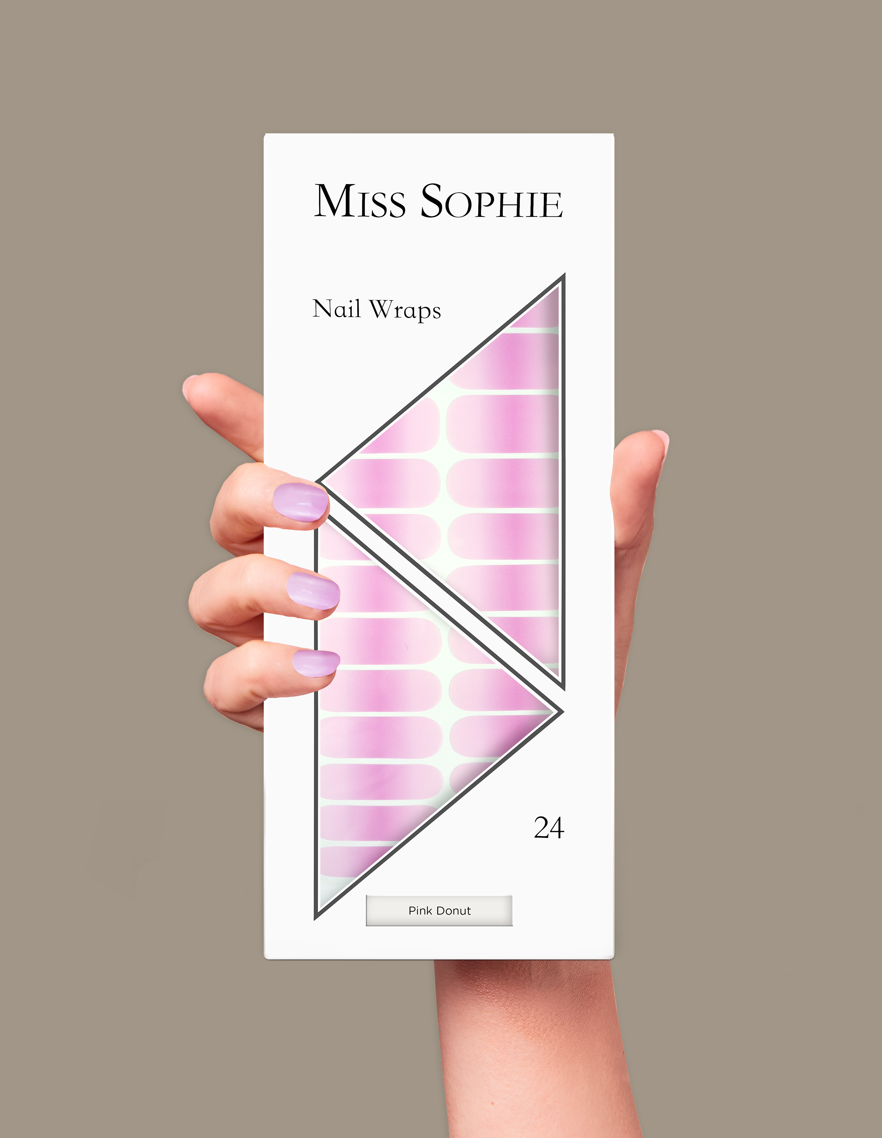miss-sophie-pink-donut-nail-wraps image 5