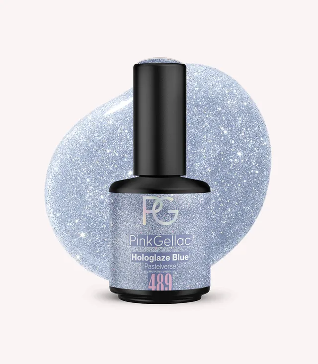 pink-gellac-489-hologlaze-blue-gel-nagellack-pastelverse-blau-glitter image 1