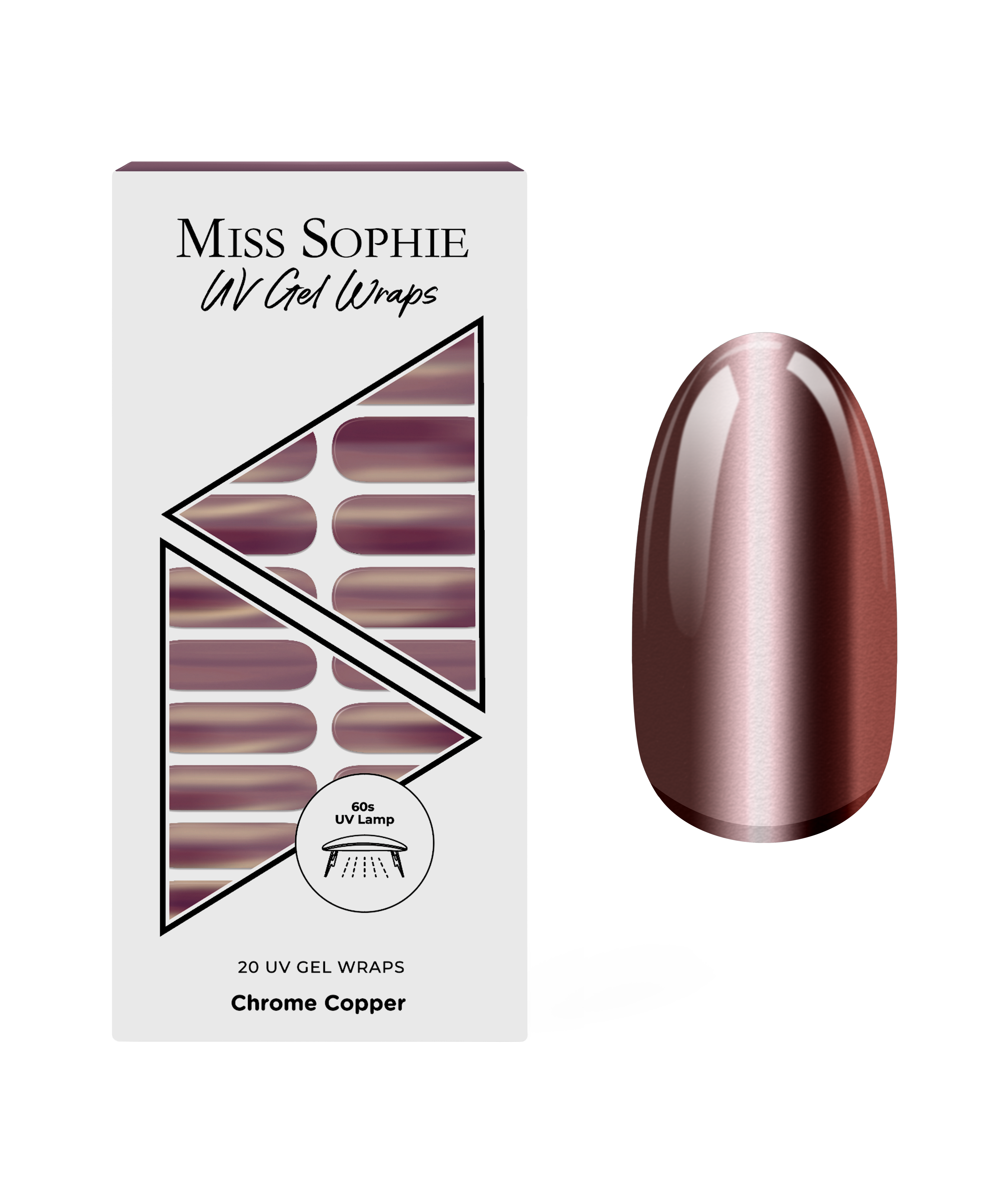 miss-sophie-chrome-copper-uv-uv-gel-nagelfolien-in-kupfer-chrome-finish image 1