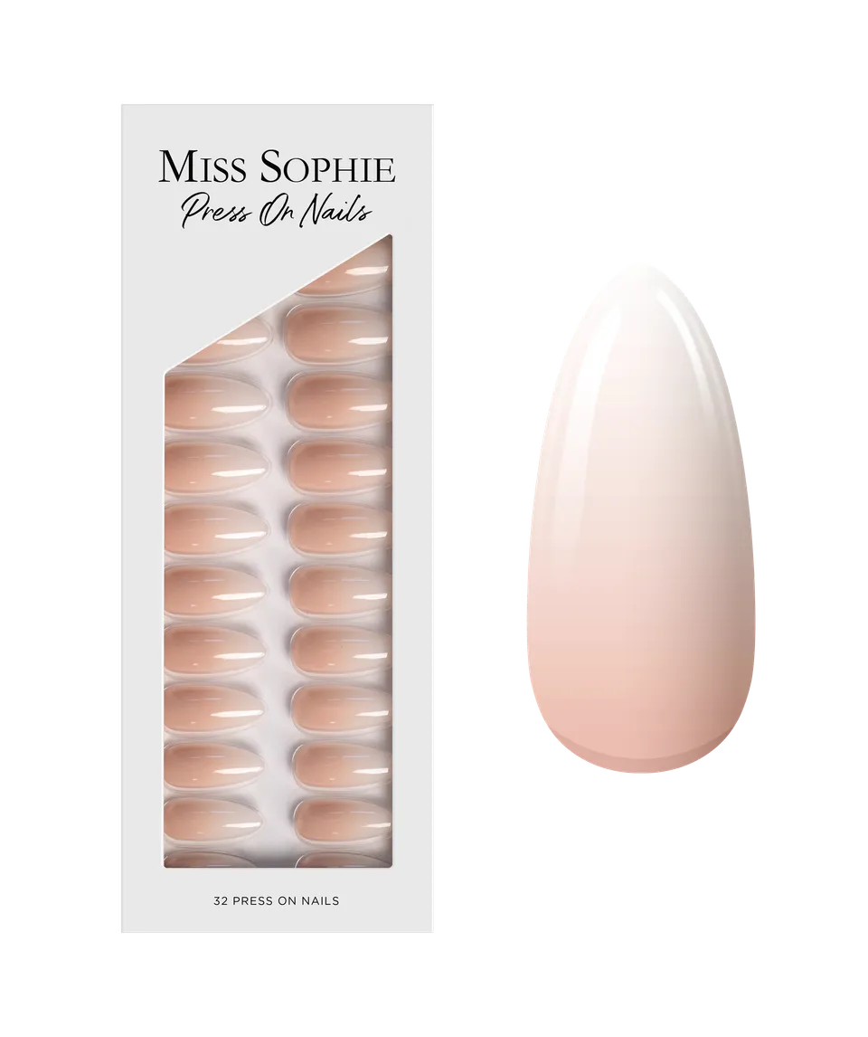 miss-sophie-nude-babyboomer-press-on-nails-medium-almond image 1