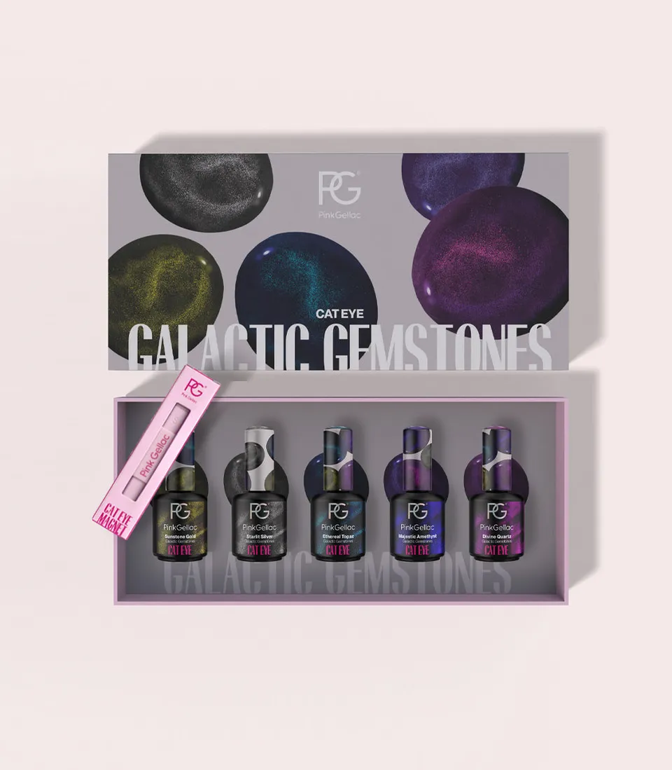 pink-gellac-cat-eye-set-mit-magnet-galactic-gemstones-collection image 1