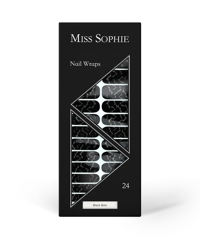 miss-sophie-black-bats-nail-wraps-halloween image 1