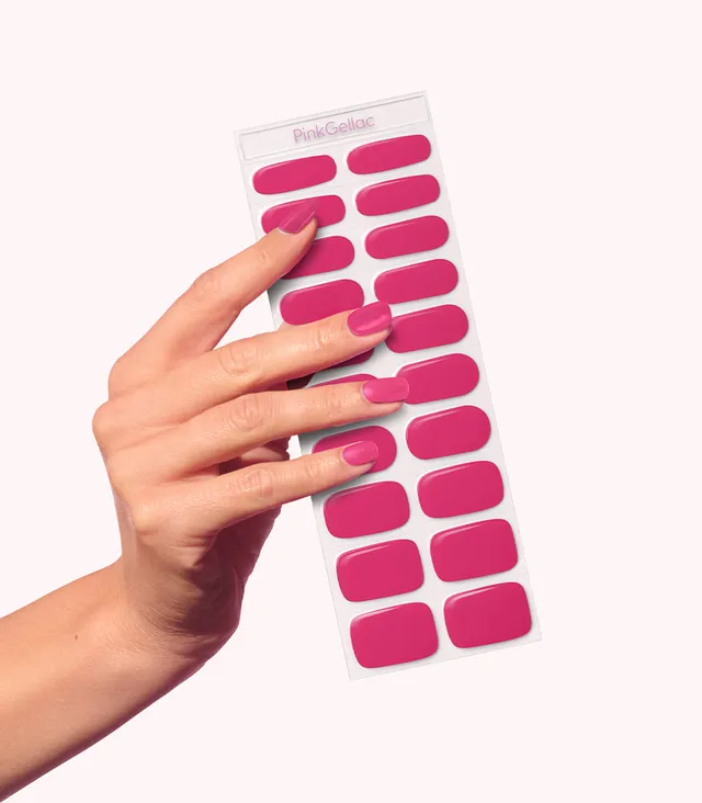 pink-gellac-023-rosy-red-gel-nagelsticker-manik-re-klassikrot-mit-rosa-untert-ne image 1