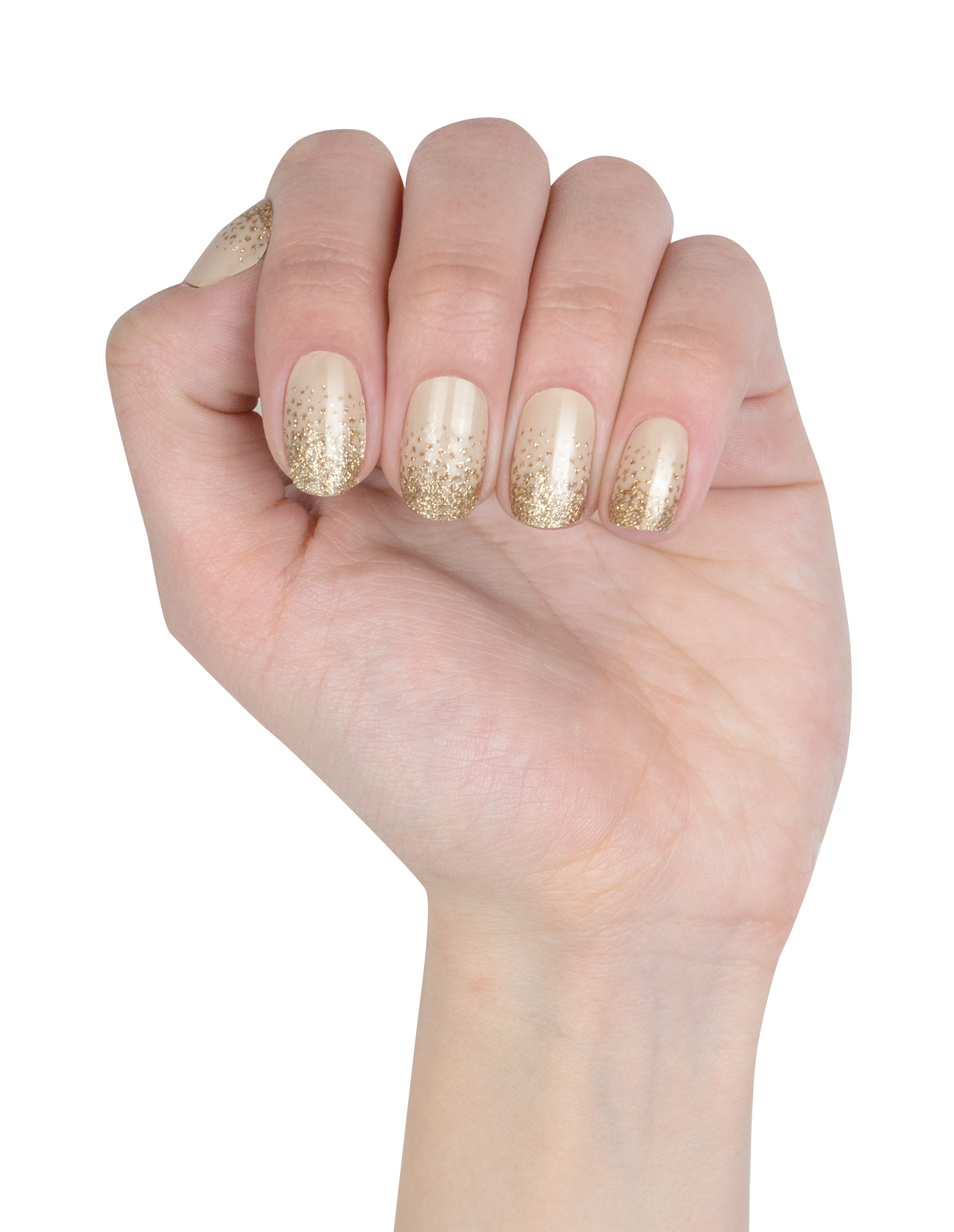 miss-sophie-hidden-treasure-nail-wraps-in-ultra-glamour-gold-glitzer image 2