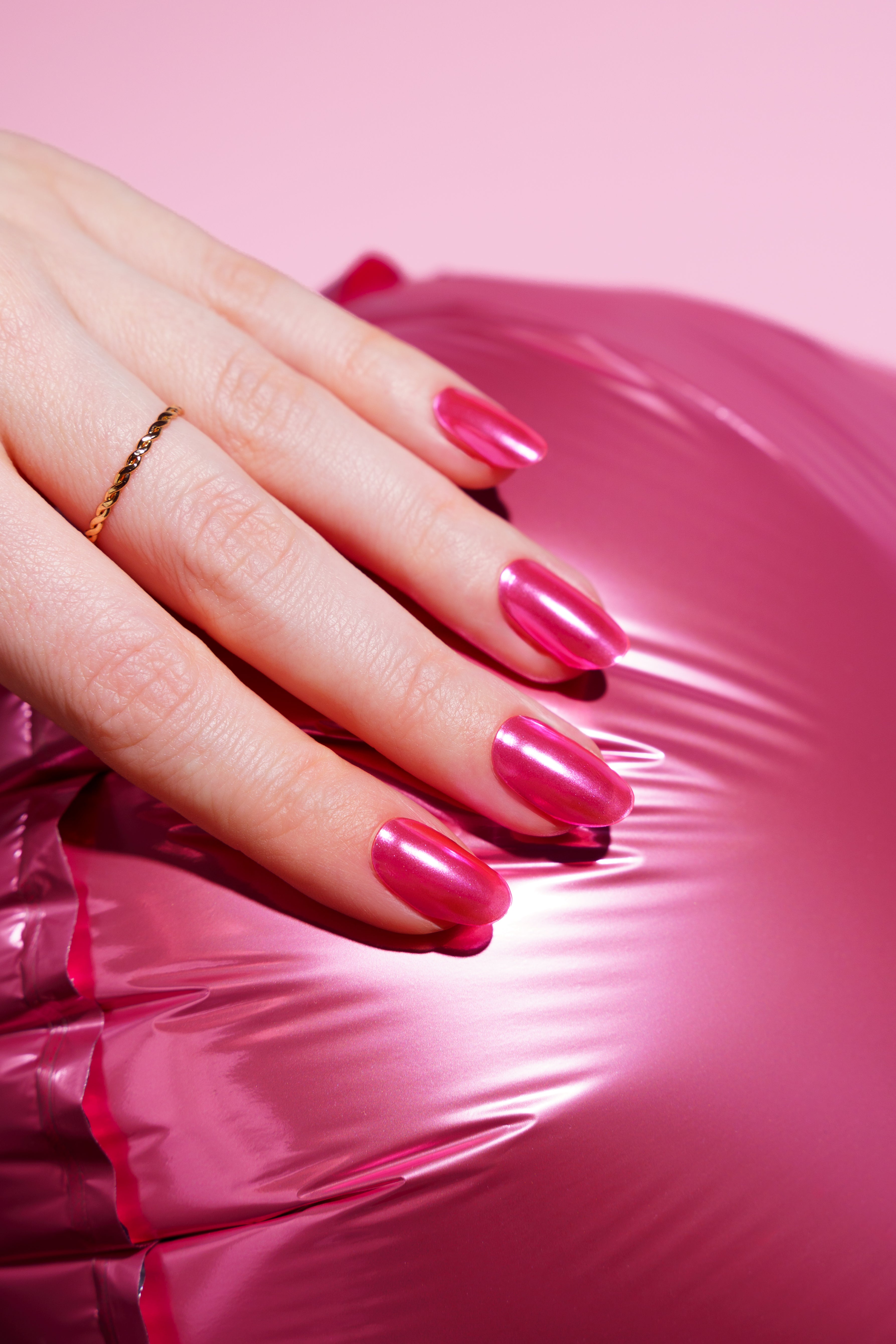 maniko-chrome-magenta-uv-uv-gel-strips-chrome image 2