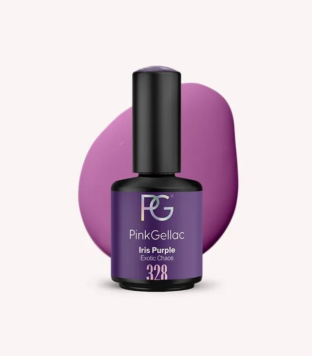 pink-gellac-328-iris-purple-gel-nagellack-violett-creme-finish-exotic-chaos image 1