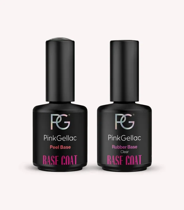 pink-gellac-rubber-base-und-peel-base-set-gel-unterlack-set image 1