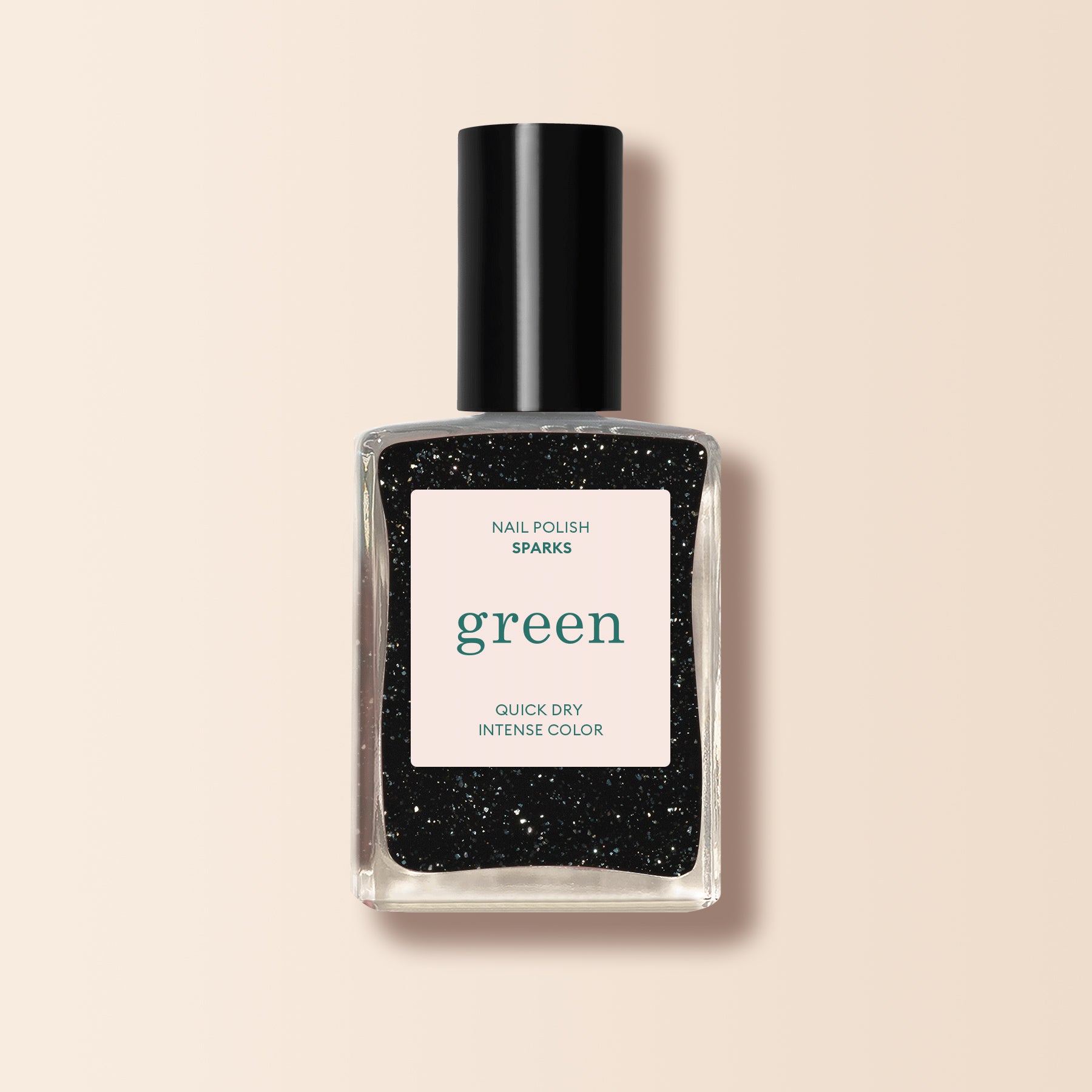 manucurist-green-nagellack-sparks-schwarz-mit-silberglitzer image 1
