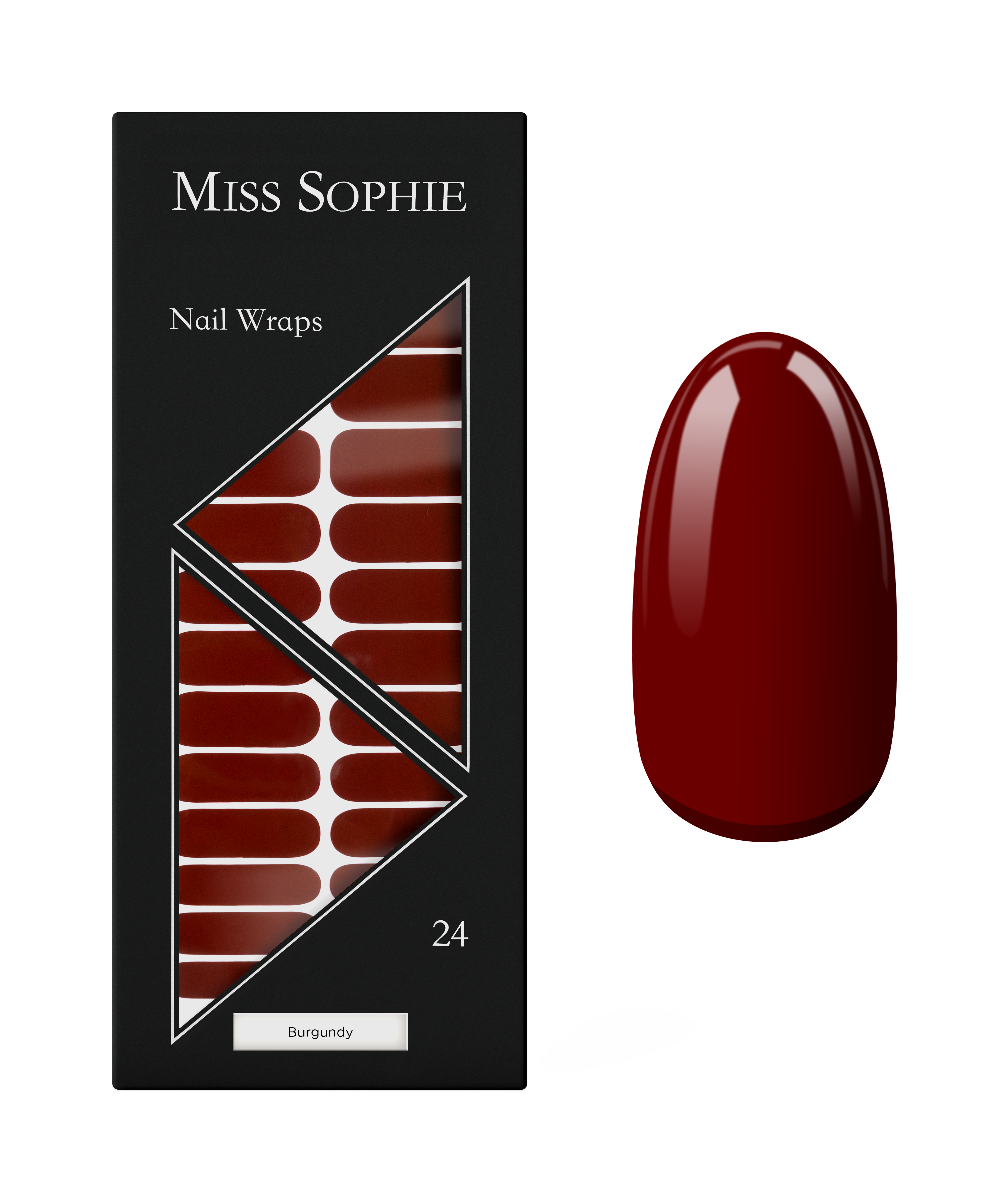 miss-sophie-burgundy-nagelfolien-dunkelrot image 1