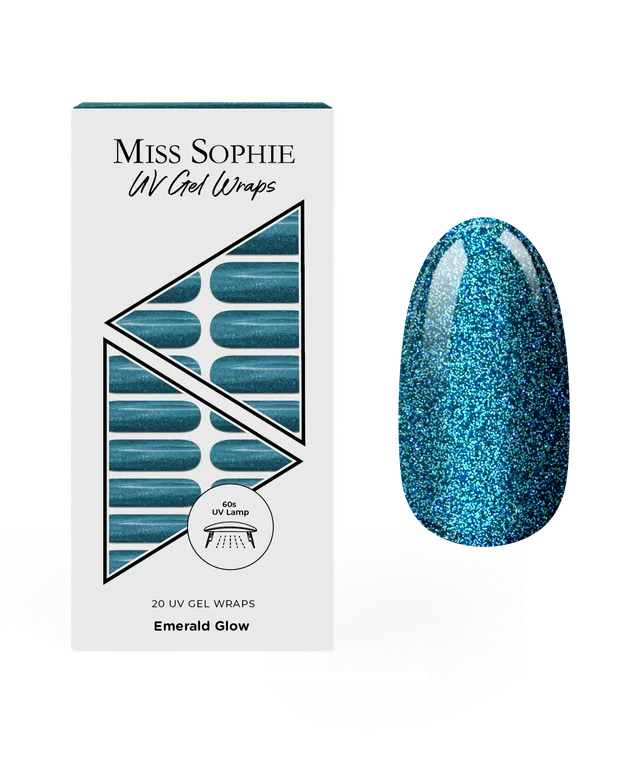 miss-sophie-emerald-glow-uv-gel-wraps image 1