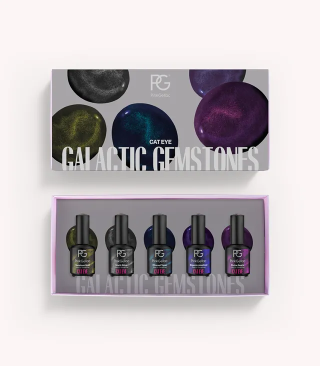 pink-gellac-cat-eye-set-galactic-gemstones-5-farben-set image 1