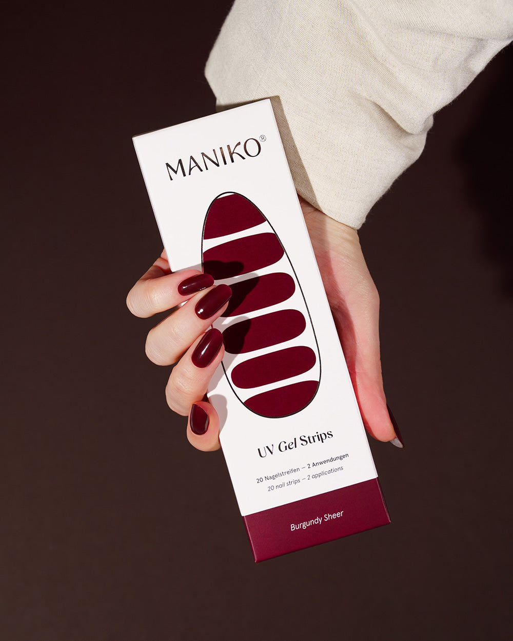 maniko-burgundy-sheer-uv-uv-gel-strips-manik-re image 2